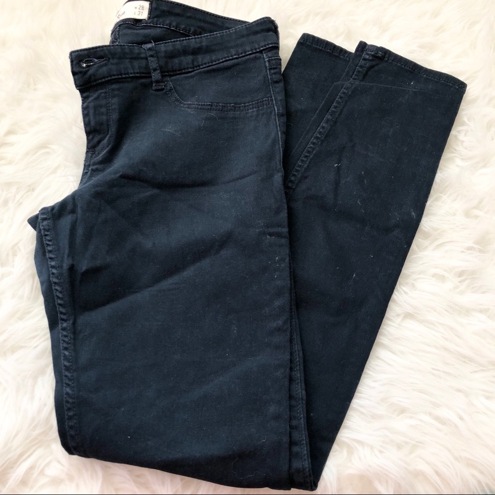 Hollister Skinny Jeans 7 Black Pants Jegging legging Jean soft comfortable cute